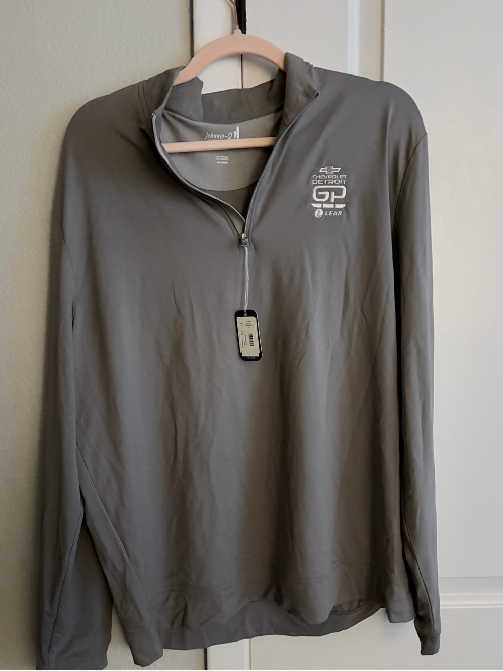 johnnie-O Gray Performance Pullover